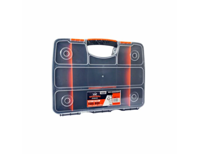 Workbox Storage Tool Box With Handle, Heavy Duty & Durable 38.5 x 29.5 x 6.5 cm