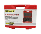 KC Tools 5pc 3/4" Dr Impact Socket Adaptor Set