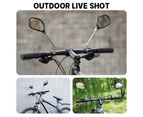 1 Pair Bicycle Rear View Mirror Wide Range Back Sight Reflector Angle Adjustable Left Right Bicycle Mirror