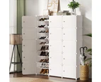 Artiss Shoe Cabinet DIY Shoe Box White Cube Portable Organiser Storage Stand