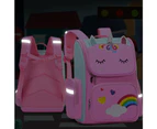 Kids Unicorn Shoulders Backpack Travel Schoolbags Rucksack Children Gift Pink - Small