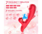 Miraco Patting Rabbit Vibrator Clitoris Sucking Dildo G-spot Massager Red