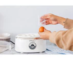 Healthy Choice Electric Egg Steamer - White/Silver/Clear