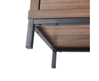 Groove Furniture Aubrey 5-Drawer Tallboys and Dressers Dresser Table Storage Cabinet Walnut