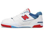 New Balance Men's 550 Sneakers - White/True Red/Atlantis Blue