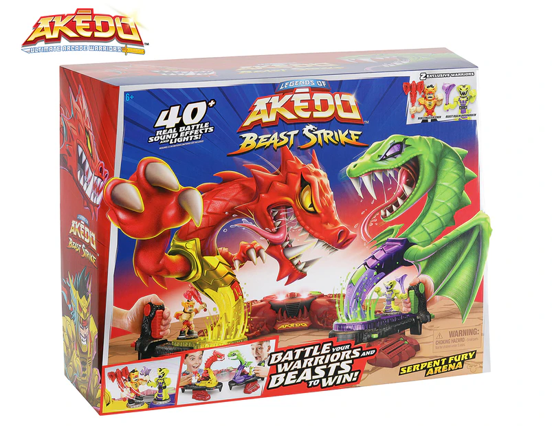 Legends of Akedo Beast Strike Serpent Fury Arena Playset