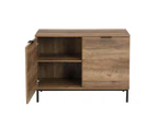 Bronx 2 Door Sideboard W/adjustable Shelves Compact Buffet Table