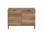 Bronx 2 Door Sideboard W/adjustable Shelves Compact Buffet Table