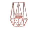 Metal Nordic Candle Holder In Gold Or Rose Home Decor Accessory - Rose Gold