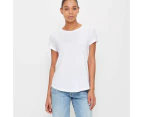 Target Cotton/Modal Relaxed Crew T-Shirt - White