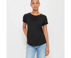 Target Cotton/Modal Relaxed Crew T-Shirt - Black