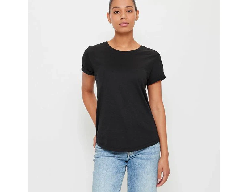 Target Cotton/Modal Relaxed Crew T-Shirt - Black