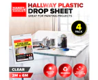 Handy Hardware 4PK Drop Sheet Hallway Narrow Areas Reusable Strong 6m x 2m