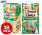 6 x 3pk Inaba Churu Bites Cat Treats Tuna w/ Scallop 30g