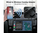 Wireless Apple Carplay Dongle Adapter,iPhone Wireless CarPlay Adapter (Black)