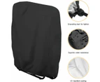 2 Pieces Folding Recliner Protective Cover (Black, 71*34*110cm), Garden Folding Chair Windscreen, Garden Recliner Cover