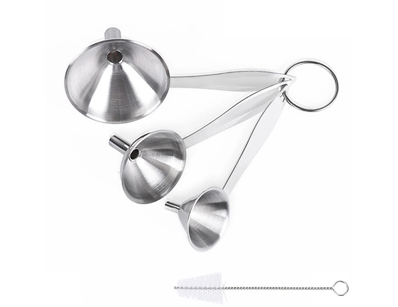 Kitchen Use Small Funnel Set For Transferring Essential Oils Liquid Fluid Spice Dry Ingredients Powder
