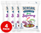 4 x The Natural Confectionery Co. Sour Squirms 220g