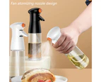 Kitchen Oil Spray Bottle Bbq Glass Oil Spray Pot Edible Oil Spray Glass Atomization Oil Control Pot - White