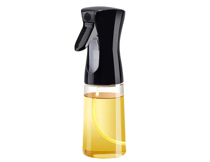 Glass Oil Spray Bottle Oil Spray Kettle 220Ml Oil Spray Bottle - Black