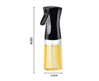 Glass Oil Spray Bottle Oil Spray Kettle 220Ml Oil Spray Bottle For Kitchen - Black