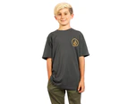 Volcom Boy's Youth Mini Circle Stone Short Sleeve Logo Tee - Asphalt Black