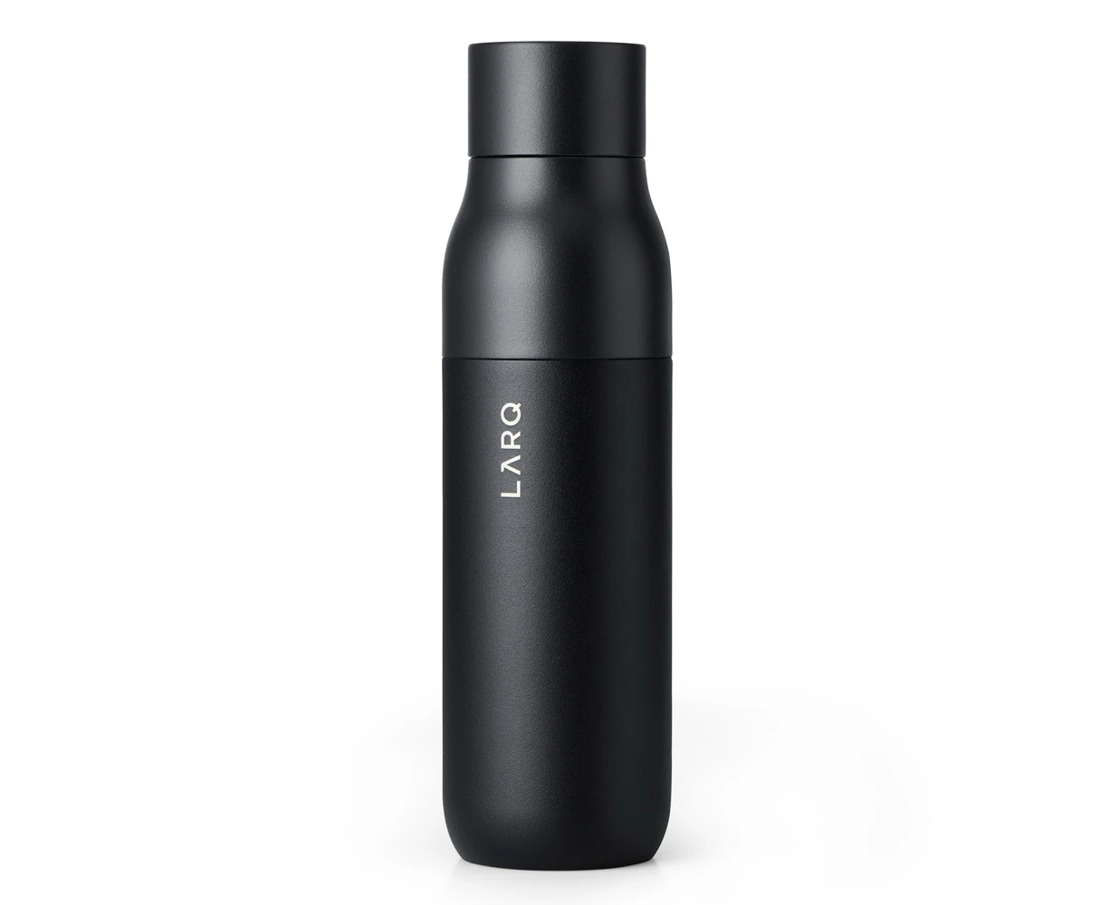 LARQ Insulated Double Wall Metal Water Drink Bottle Obsidian Black 500ml/17oz