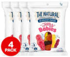 4 x The Natural Confectionery Co. Jelly Babies 220g