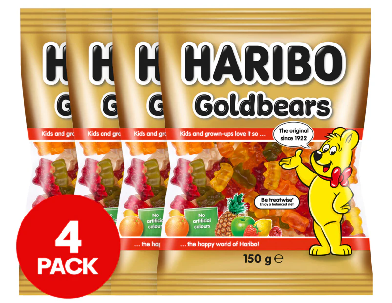 4 x Haribo Goldbears 150g