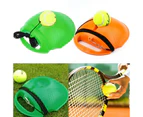 Solo Tennis Trainer With Balls Rebound Practice Training Exercise Home Fitness - Green