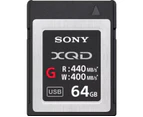 Sony 64GB XQD G Series F 400mb/s Write Speed