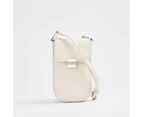 Target Slim Crossbody Bag - White