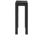 vidaXL Console Table Black 110x30x76 cm Solid Wood Mango