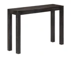 vidaXL Console Table Black 110x30x76 cm Solid Wood Mango