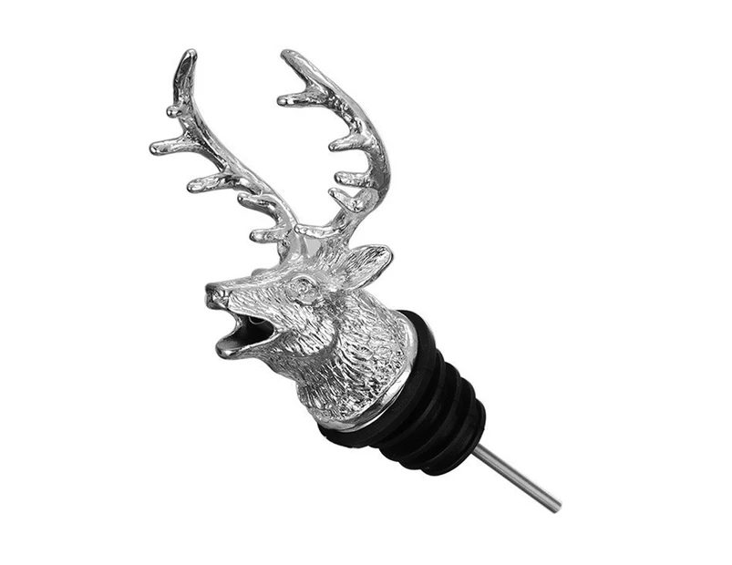 Wine Aerator Pourer For Alcohol Stainless Steel Deer Stag Head Wine Pourer Stags For White Red Wines Whiskey Gift For Father
