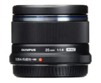 Olympus 25mm f/1.8 Lens - Black - Black
