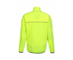 Mountain Warehouse Mens Force Reflective Jacket Running Cycling Water Resistant - Yellow