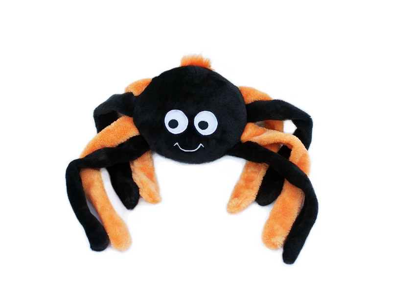 Zippy Paws Grunterz Dog Toy - Orange Spider