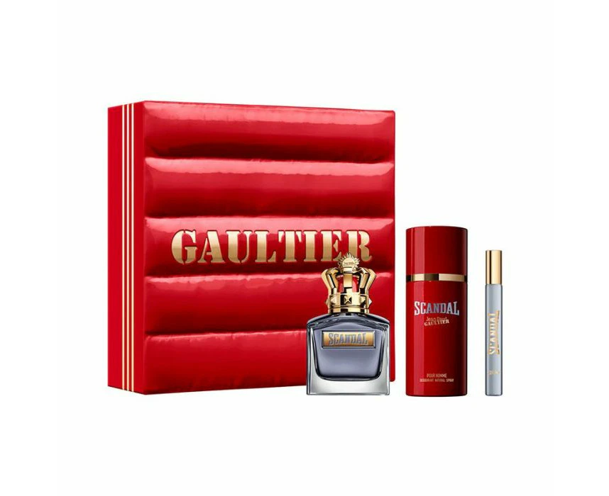 Jean Paul Gaulter Scandal Pour Homme 3 Piece 100ml Eau de Toilette