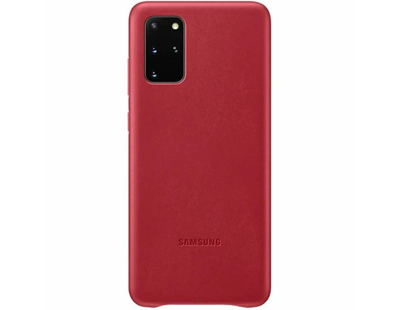 Samsung Galaxy S20+ Leather Cover - Red