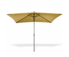 Mountview Outdoor Patio Aluminum Tiltable Solar Umbrella Beach Sun Shade Shelter