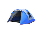 Wildtrak Tanami 6V Sleeping Dome Tent w/ Carry Bag Outdoor Camping Shelter Blue
