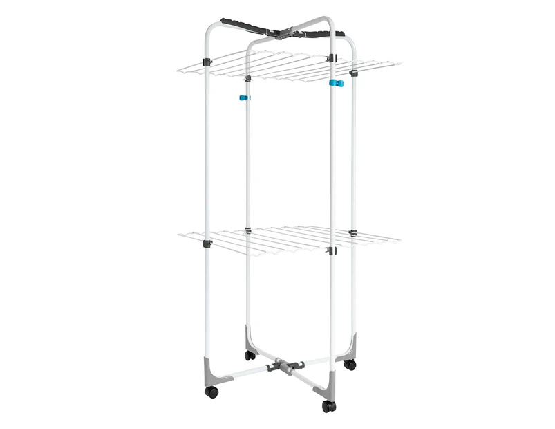 Hills Premium 2 Tier Adjustable Portable Collapsable Clothes Airer/Drying Rack