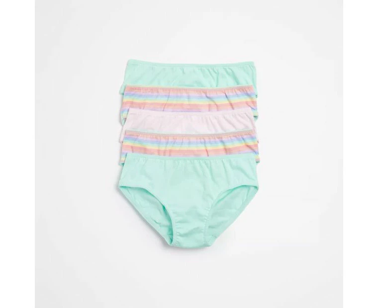 Target 5 Pack Essential Girls Briefs - Multi