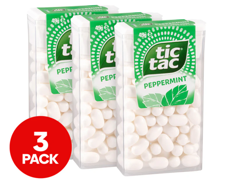 3 x Tic Tac Big Box Peppermint 49g