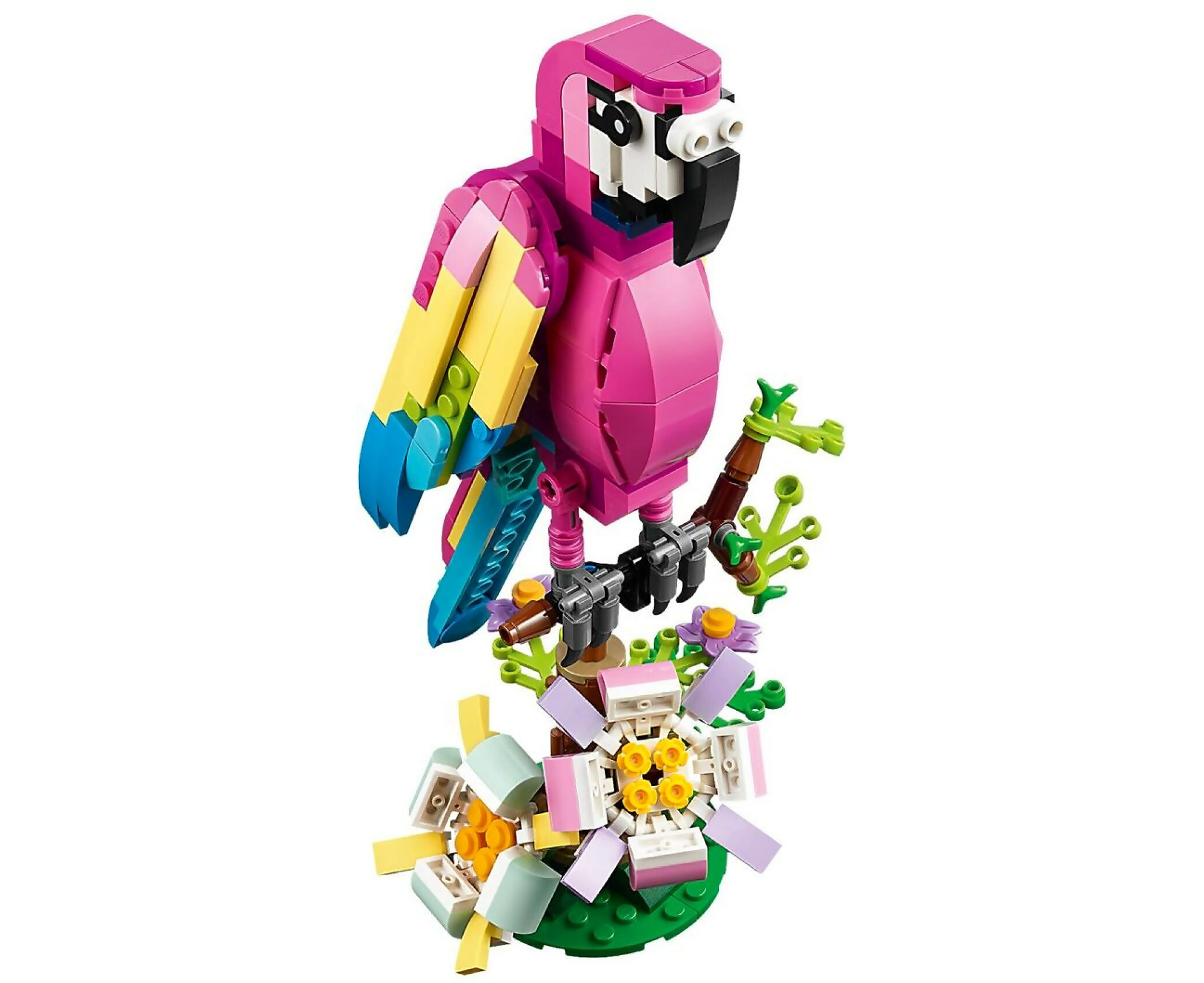 Lego Creator Exotic Pink Parrot 3in1 Building Toy Set 31144 : Target