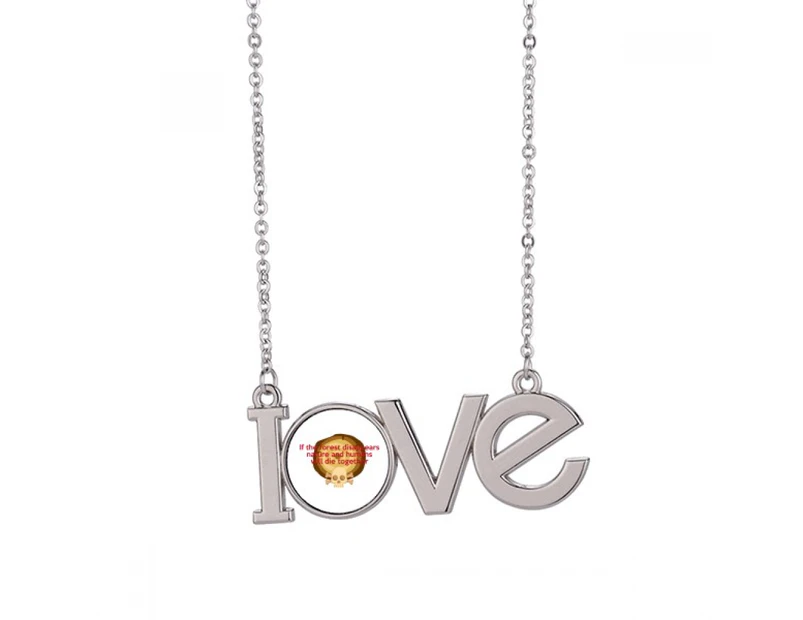 Environmental Protect Human Extinction Love Necklace Pendant Charm Jewelry