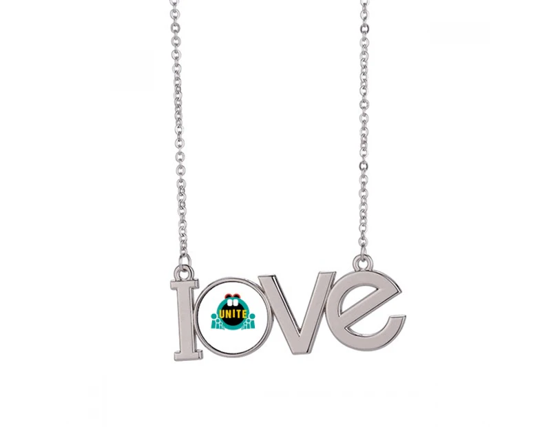Independent Unity United States Love Necklace Pendant Charm Jewelry