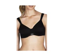 Women Berlei High Performance Underwire Non Padded Sports Bra Black Nylon/Polyester - Black