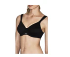 Women Berlei High Performance Underwire Non Padded Sports Bra Black Nylon/Polyester - Black